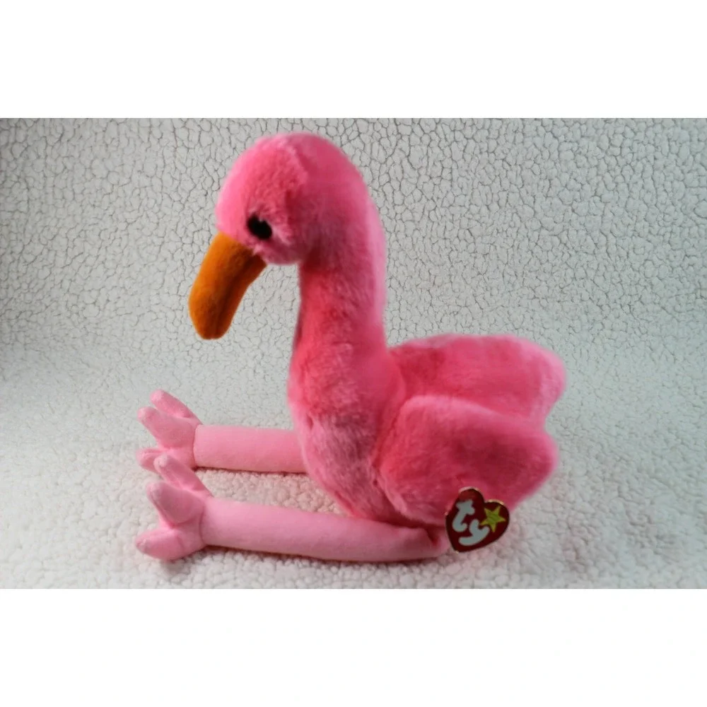FLAMINGO‎ PINK TY Beanie Baby Buddy PINKY the Stuffed Toy Plush NWT PLUSH